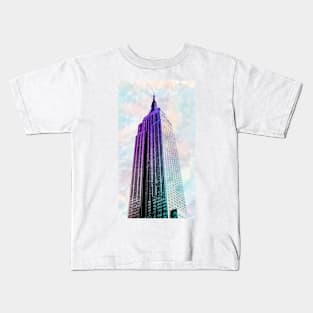 Empire State Building (Watercolor) Kids T-Shirt